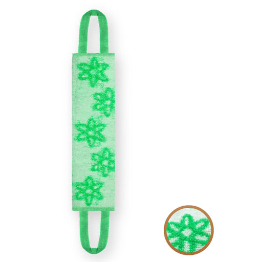 Мочалка массажная ММ 4412п Нейлоновая с ручками с принтом, цвет в ассортименте 15795-1 - Vival фото 5