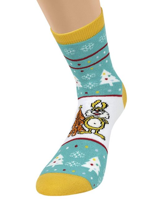 MINI INVERNO 3300-7 (кот, заяц, такса) NEW YEAR - acqua - Minimi фото 3