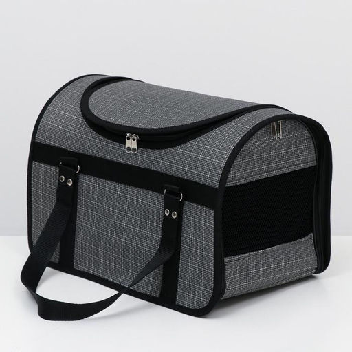 Сумка - переноска для животных, с люком, 40 х 25 х 27 см, микс цветов - Пижон фото 9