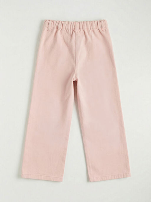 Beli Lastikli ?i?ekli K?z ?ocuk Pantolon