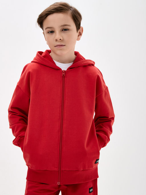 Красная толстовка для девочки - Kogankids фото 17