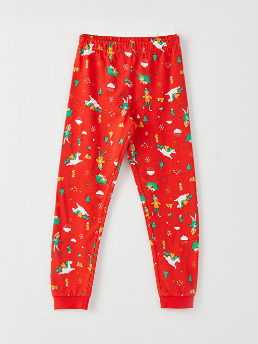 Bisiklet Yaka Y?lba?? Temal? Uzun Kollu K?z ?ocuk Pijama Tak?m? - Waikiki фото 3