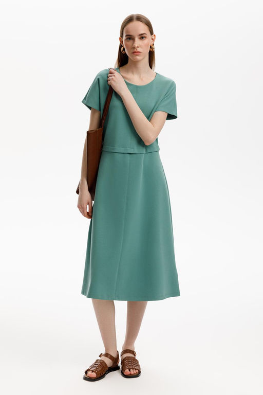 ЕВТ 5084/малахитовый зеленый платье жен