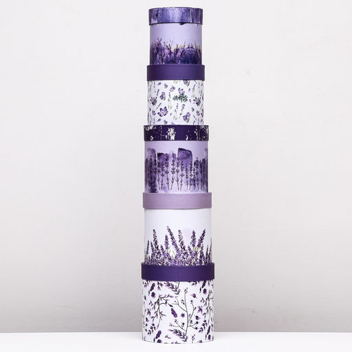 Набор шляпных подарочных коробок 5 в1 Вдохновение, 20?20 - 15?15 см