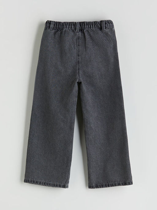Wideleg Kuromi Bask?l? K?z ?ocuk Jean Pantolon