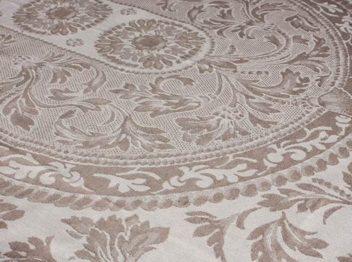 16с3 ЯК Скатерть D-187 "Овальная" цв.бежевый