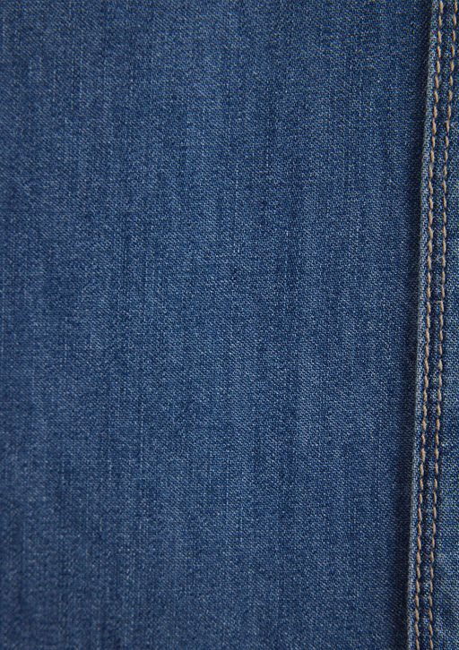 Jayden Classic Denim Indigo Mavisi Jean Gomlek  фото 7