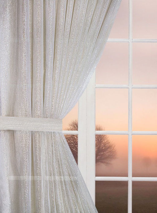 Готовые шторы арт. 239501/155, НАТУРЕЛЬ, с золотой люрексовой нитью, цвет молочно-кремовый, высота 155 см, ширина 300 см. Пошита на шторной ленте. Без подхватки. НИЗ ПРЯМОЙ, ГОТОВЫЕ ШТОРЫ, ширина от 150 см x высота 180 см (на шторной ленте)