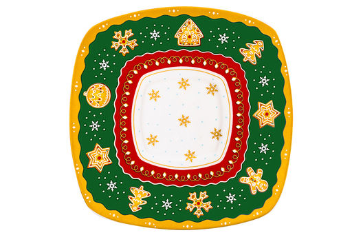 Чайн. пара 2 пр. 250 мл 11,5*9*7,5 см Новогодняя елка зеленый узор NEW BONE CHINA - Elan gallery фото 8