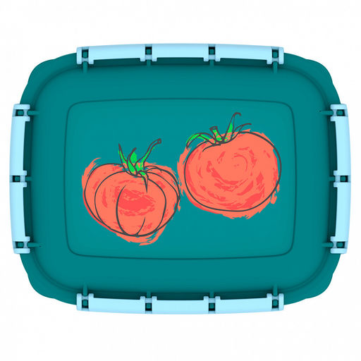 Ланч-бокс "Перекус" 1,5л, 20,4х16,2?9,4см, с клипсами, уплотнитель, полипропилен (Россия)