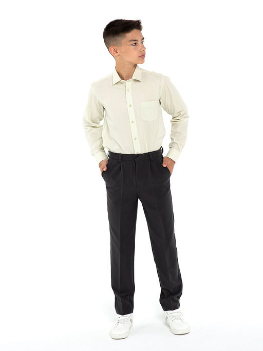 Серые школьные брюки для мальчика Инфанта, модель 0913