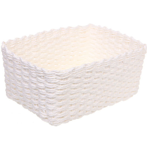 Корзинки интерьерные для хранения 3шт в наборе "ПАРНАУ", цвет белый, 16*11*10/16*11*10/25*18*11,5см (лейбл)