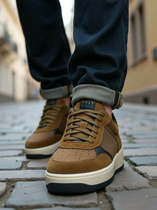 Кеды Ralf Ringer JAM хаки кожа и спилок  фото 5