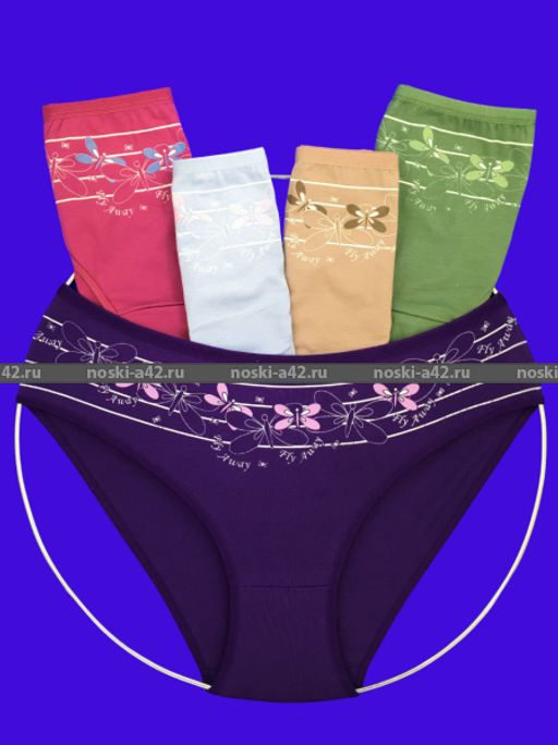 Цена за 5 шт. Трусы женские Турция большие размеры арт. 28137 (28341, 28150, 28152) 4XL (52-54) - For you фото 7