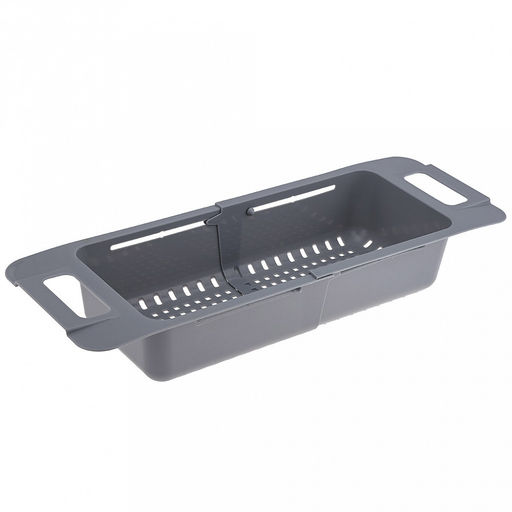 Дуршлаг на раковину пластмассовый 37,5-48х17х8,5мм, раздвижной (Россия)