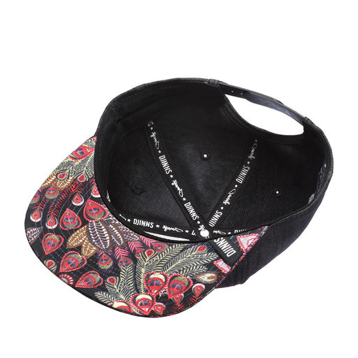 Бейсболка DJINNS арт. 6P SB Peacock Linen (черный)