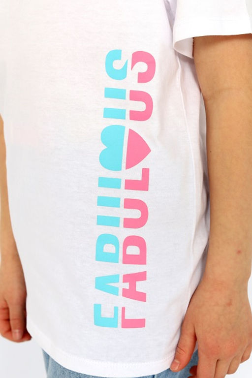 CRB wear/ HSJG 63849-20 Футболка для девочки,белый/Ex.Cherubino  фото 4