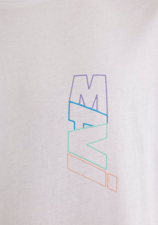 Mavi Logo S?rt Bask?l? Beyaz Tisort  фото 7