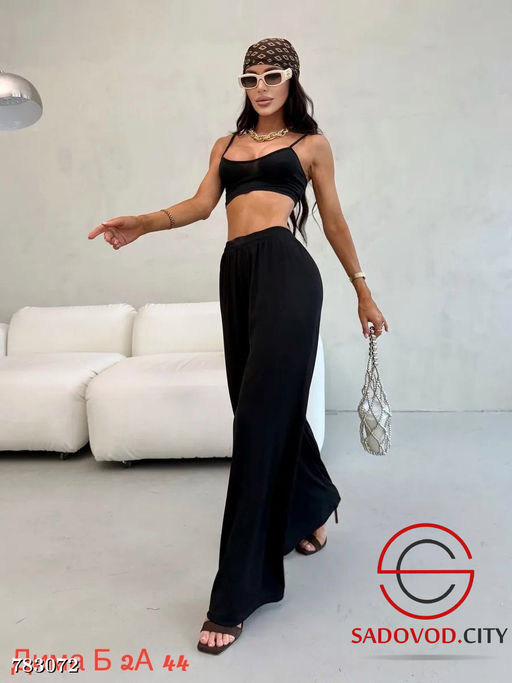 Женские широкие брюки прямые - Bruno фото 2