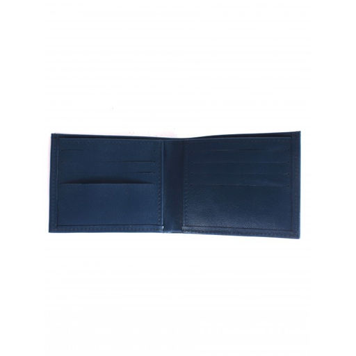 Портмоне мужское Croco-ПР-900 натуральная кожа 1 отд, 10 карм, синий бергамо (47) 264845  фото 3