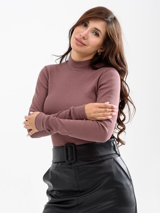 Водолазка кашкорсе рубчик Хлопок 95% лайкра 5%(стойка) - Оптима фото 13