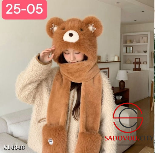 Шапка с отворотом и с ушками - Bruno фото 4