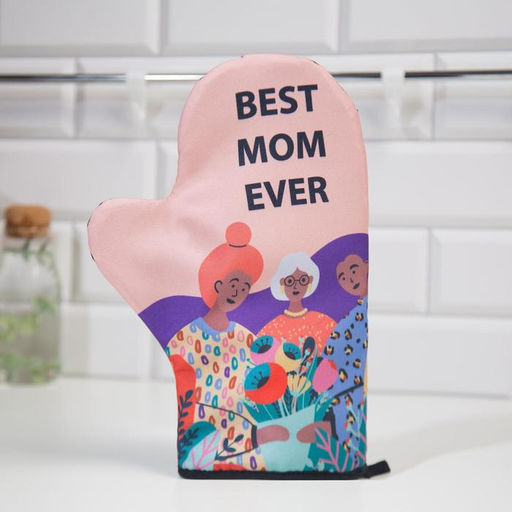 Цена за 2 шт. Варежка-прихватка Доляна «Best mom» 24×32 см, 35% хлопок, 65% п/э, ватин 250 г/м²