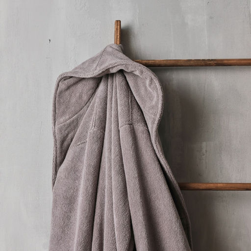 Халат махровый мужской SL HOME: Basic «Софт Мист», размер M, хлопок 100%, серый