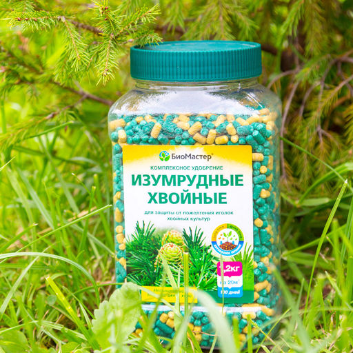 Компл. мин. удобр. "Биомастер" Изумрудные хвойные, банка 1,2кг