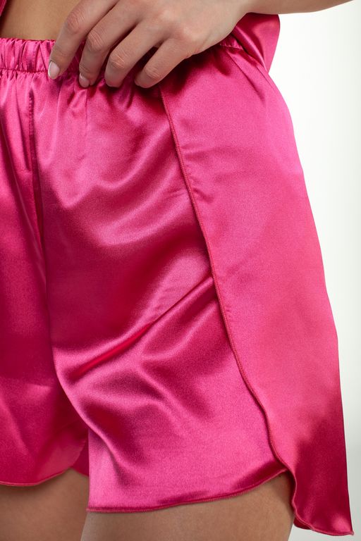 Шорты женский атлас 803/02/Фуксия - Rise фото 12