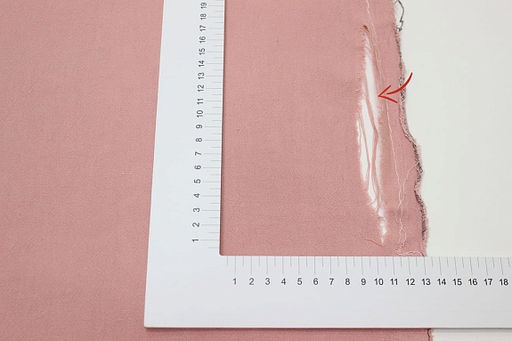 Брак(уценка) Крапива Рами (Ramie) с хлопком цв.Пыльный розово-бежевый, ш.1.35м, крапива-50%, хл-50% - Купава фото 4