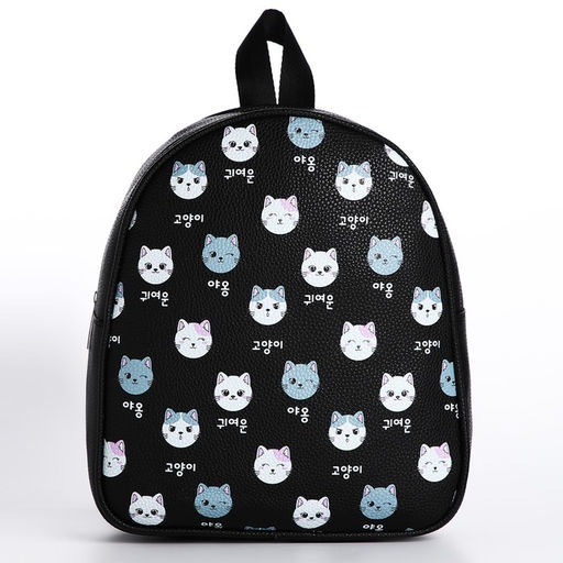 Рюкзак из искусственной кожи «Котик» 27×23×10 см