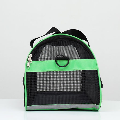 Сумка-переноска сетчатая, 43 х 21 х 30 см, зелёная - Пижон фото 6