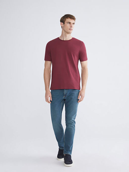 Bisiklet Yaka Penye Erkek Ti??rt