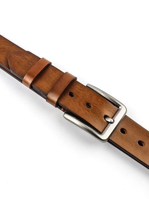 Мужской кожаный ремень Dierhoff ДРК 3056/4-40 Св-Коричневый