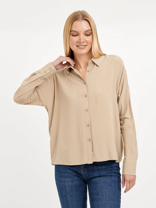 рубашка женская базовая из вискозы - Glenfield фото 4