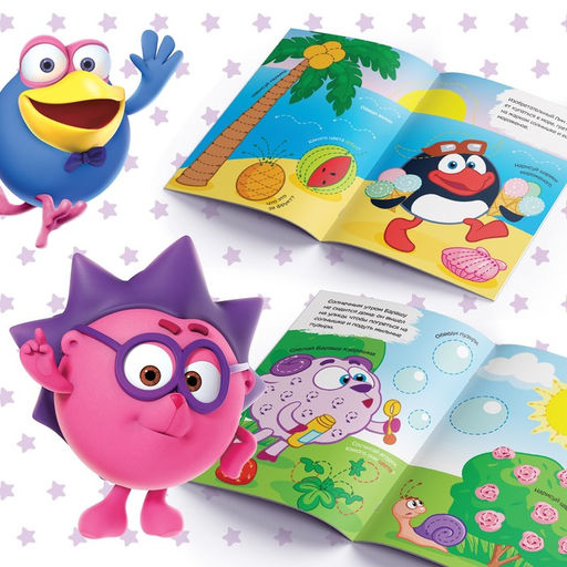 Набор книг Напиши и сотри, 3 шт. по 12 стр., А5, + 3 маркера, Смешарики  фото 11