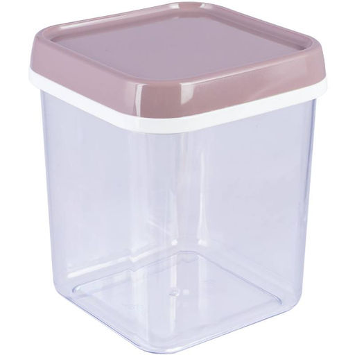 Банка 1,2л для сыпучих продуктов квадрат - Полимербыт фото 3