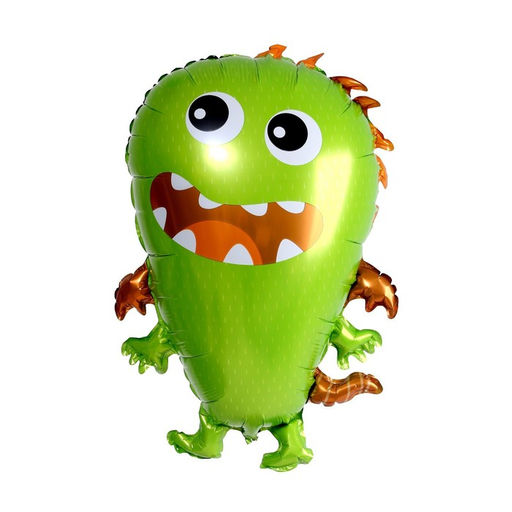 Воздушный шар фольгированный 28" «Добрый монстрик-дракон»