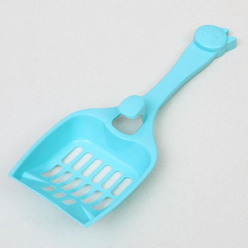 Туалет закрытый с совком, 47 х 40 х 39 см, бело-голубой - Пижон фото 9