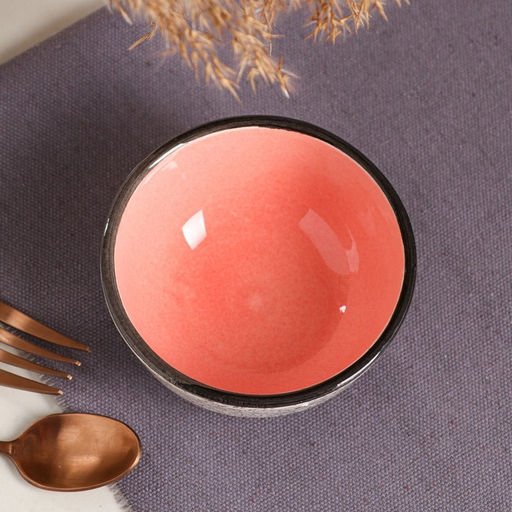 Пиала керамическая Персия, 200 мл, розовая, 1 сорт, Иран - Керамика ручной работы фото 2