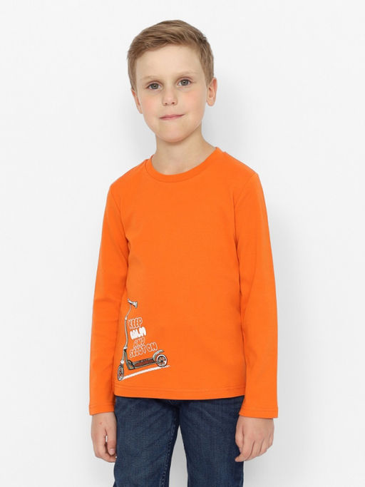 CRB wear/CWKB 63675-29-384 Джемпер для мальчика,оранжевый/Ex.Cherubino