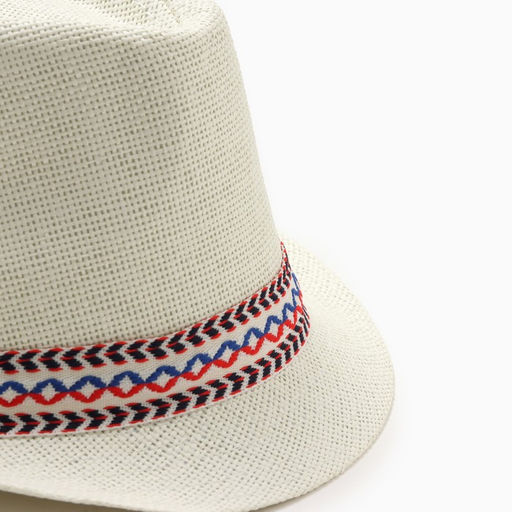 Шляпа мужская MINAKU, размер 58, молочная