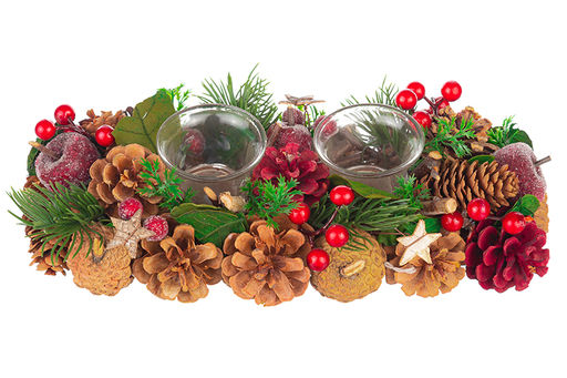 Новогоднее украшение подсвечник 30*14*8 см Тайна Рождества на 2 свечи прямоугольный - Elan gallery фото 4