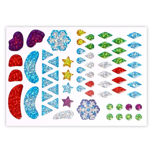 Мозаика стразами на открытке «С Новым годом!» Дедушка Мороз