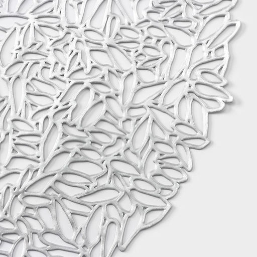 Цена за 12 шт. Салфетка сервировочная на стол Манифик, d=38 см, цвет серебряный - Simaland фото 12