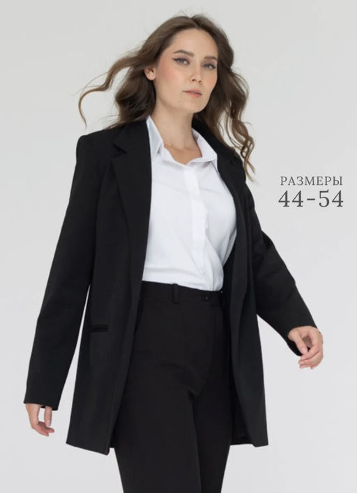 универсальный однобортный жакет свободного кроя - Трика фото 11