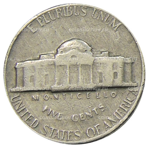 Монета 5 центов 1970 года S США