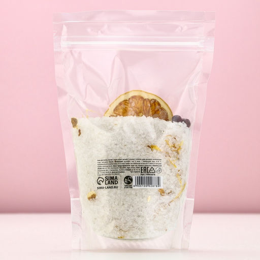 Соль для ванны с апельсином, 400 г, Чистое счастье