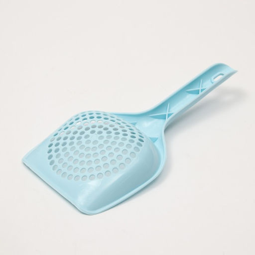 Совок для туалета с мелкой сеткой, 25 см х 15,5 см, голубой - Пижон фото 3